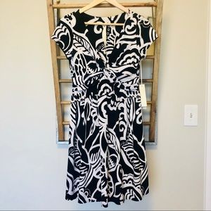 Uncle Frank Apparel Knot Front Cap Sleeve Dress